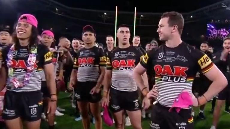Panthers grand final hero ignored by teammates as Clive Churchill snub goes viral