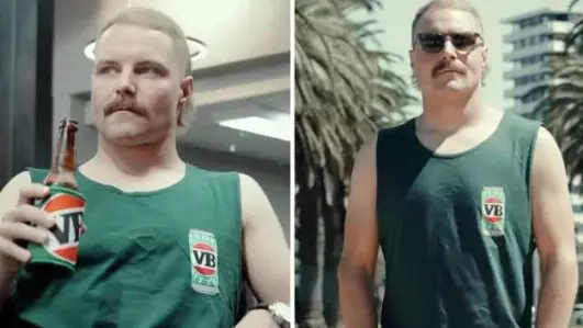 F1 star embraces his inner Aussie bogan with unrecognisable look