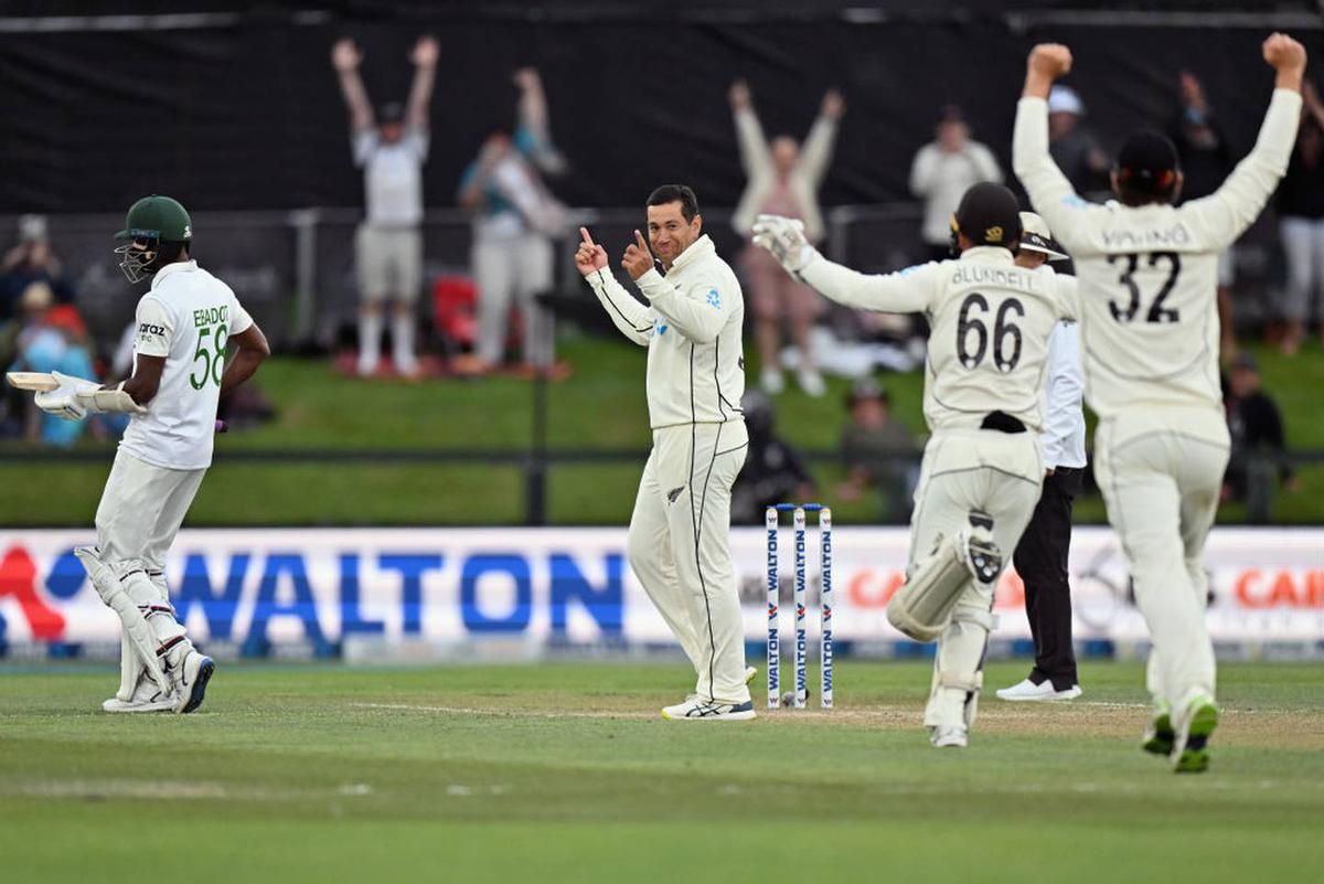 Fairytale finish! Ross Taylor takes last wicket as Black Caps win second test against Bangladesh