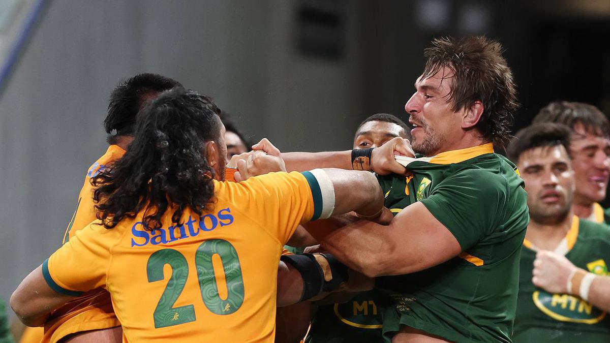 Fight explodes as Boks get revenge on woeful Wallabies