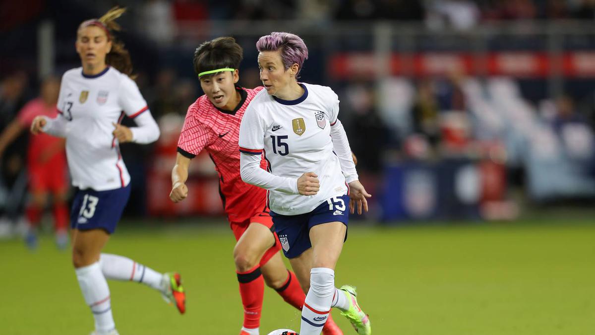 Football star Megan Rapinoe voices support for transgender inclusion in women's sport