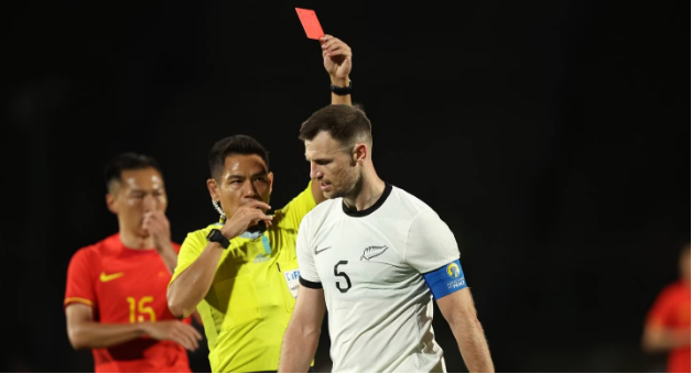 Captain Tommy Smith sent off as All Whites held scoreless again