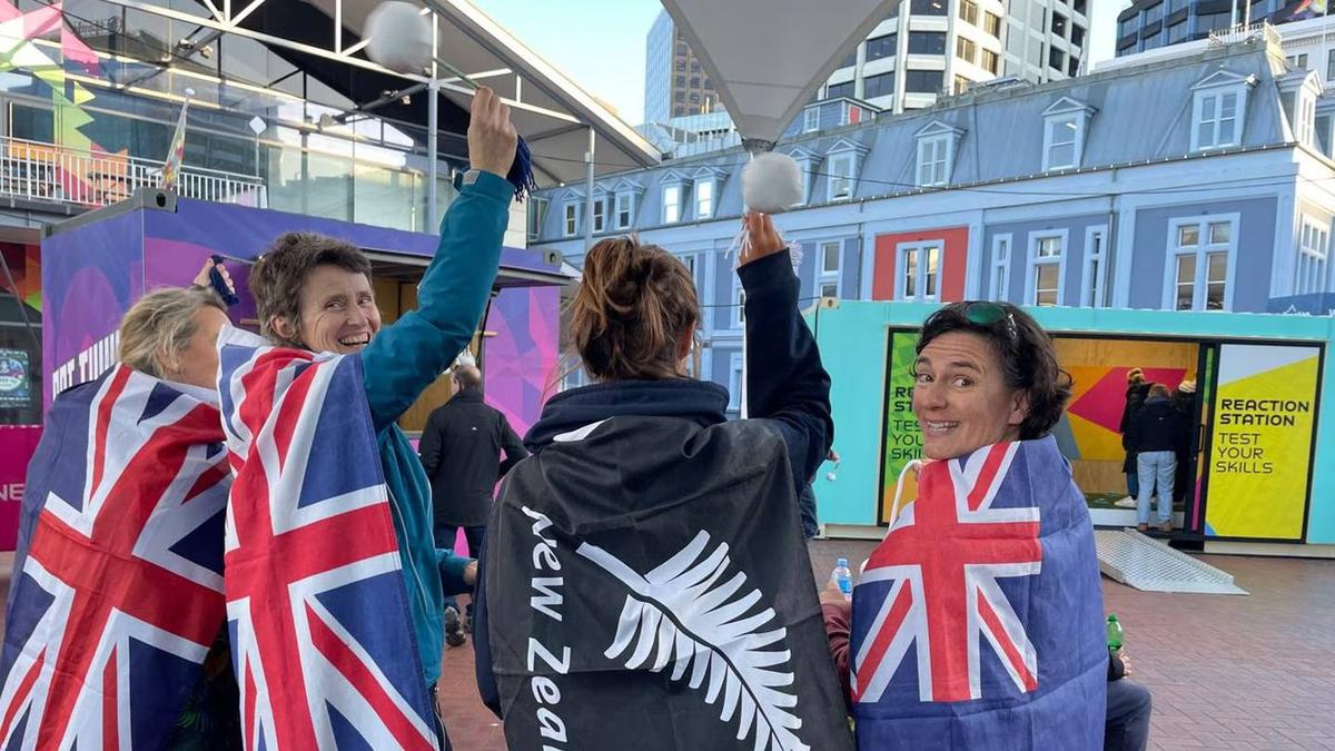 Fans flock to Wellington waterfront ahead of Football Ferns match