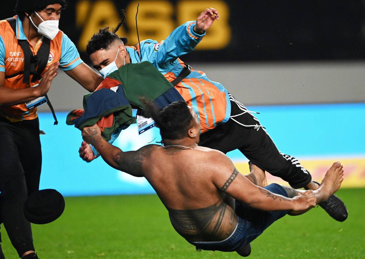 Eden Park pitch invaders flattened by 'lethal' security guards