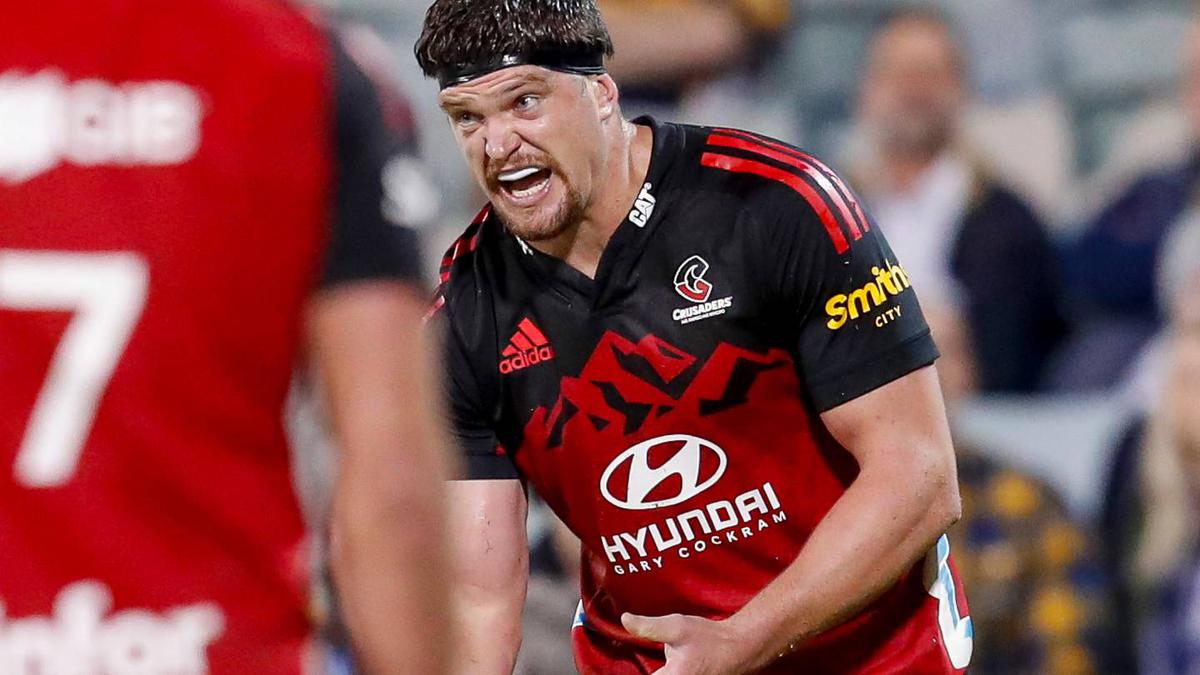 Crusaders forward Scott Barrett works with psychologists to overcome red cards