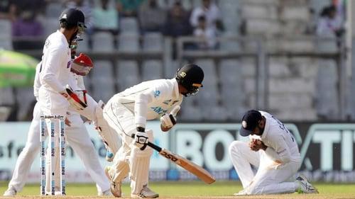 Black Caps slump to record-breaking defeat in second test against India