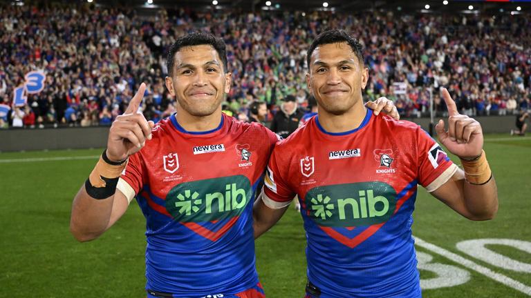 Knights brothers Jacob and Daniel Saifitis switcheroo attempt doesnt quite go to plan