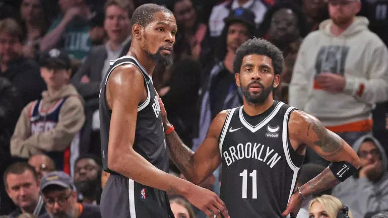 Kyrie Irving reacts to Kevin Durant trade from Nets to Suns: 'I'm just glad that he got out of there'