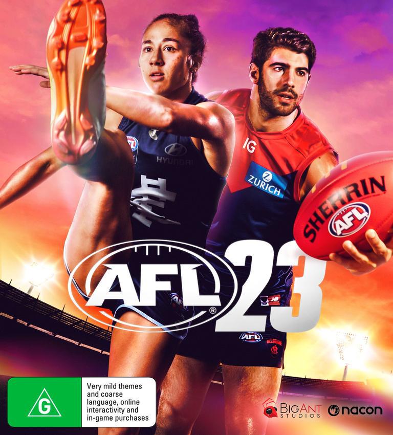Blues superstar makes history, joins Demons gun as cover stars of new AFL video game