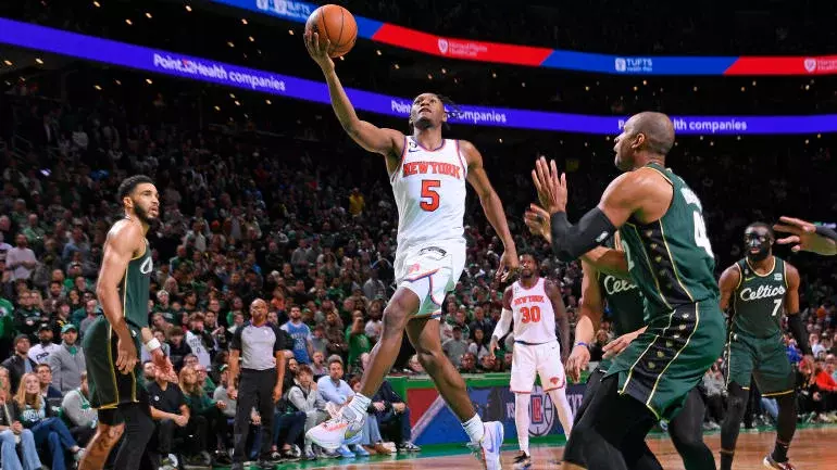 Knicks' win streak hits nine as Immanuel Quickley sparks thrilling, double-overtime victory over Celtics