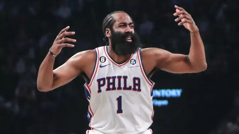 Sixers' James Harden ejected from Game 3 vs. Brooklyn Nets after hitting Royce O'Neale below the belt