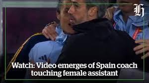 Footage shows Spain coach Jorge Vilda touching female assistant