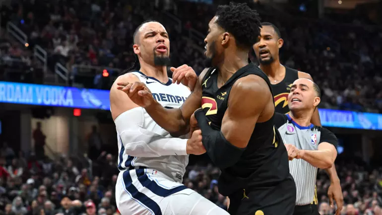 NBA suspends Dillon Brooks for one game for groin strike, Donovan Mitchell draws fine for retaliation