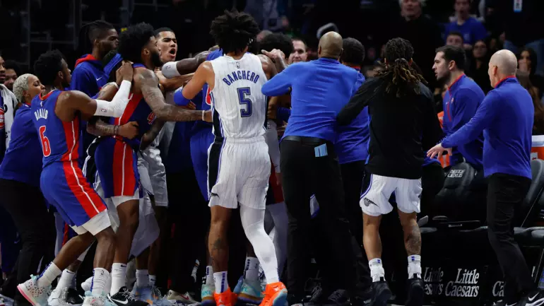 Pistons vs. Magic altercation: Killian Hayes, Moe Wagner, nine other players suspended