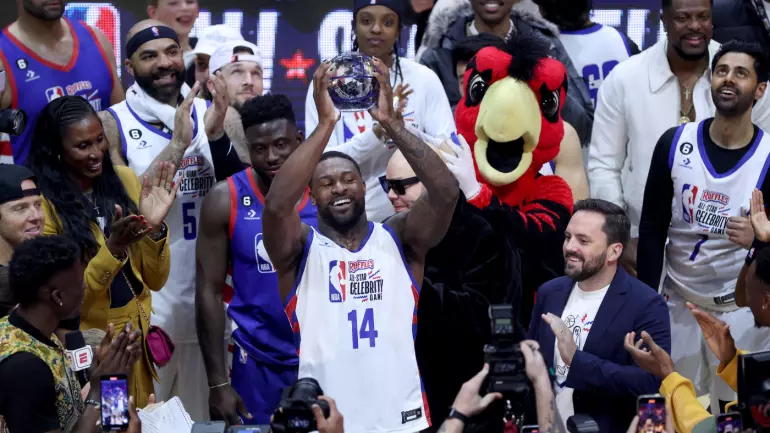 NBA All-Star Celebrity Game 2023: DK Metcalf's dunks help him win MVP honors in win for Team Dwyane