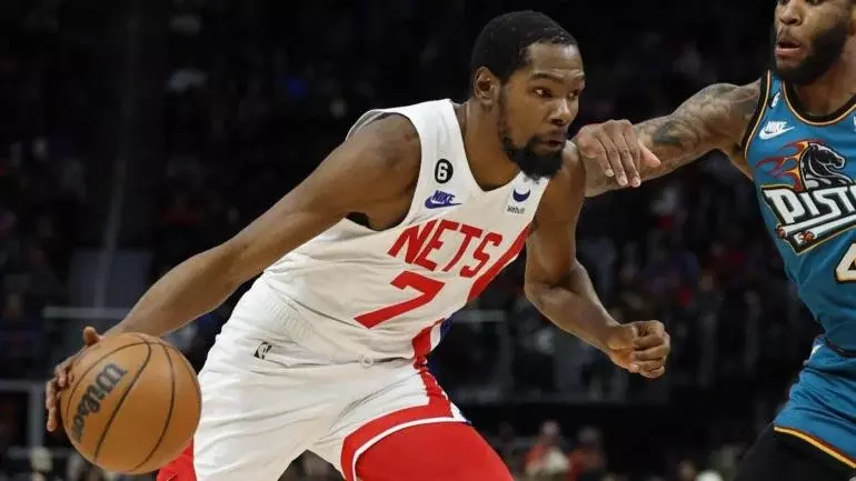 Kevin Durant, Kyrie Irving combine for 81 points in Nets' 19-point comeback win over the Pistons