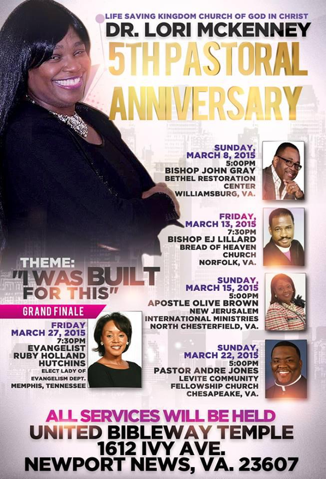 Chief Apostle Olive Brown is speaking in Tidewater!