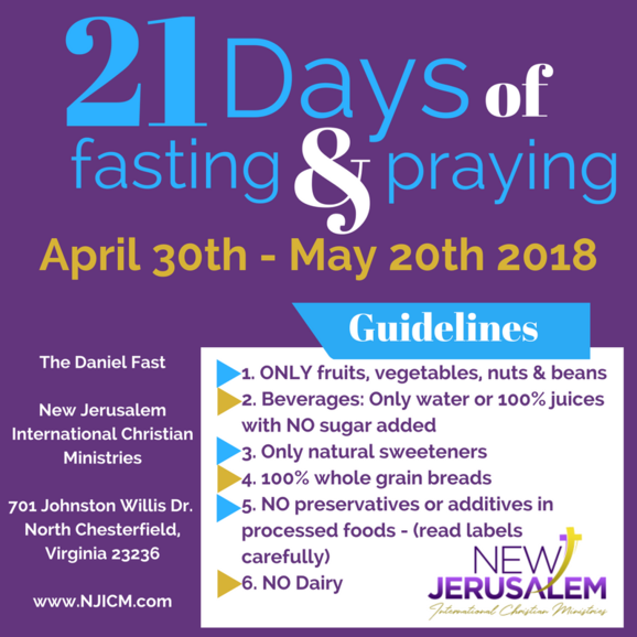 Daniel Fast 2018