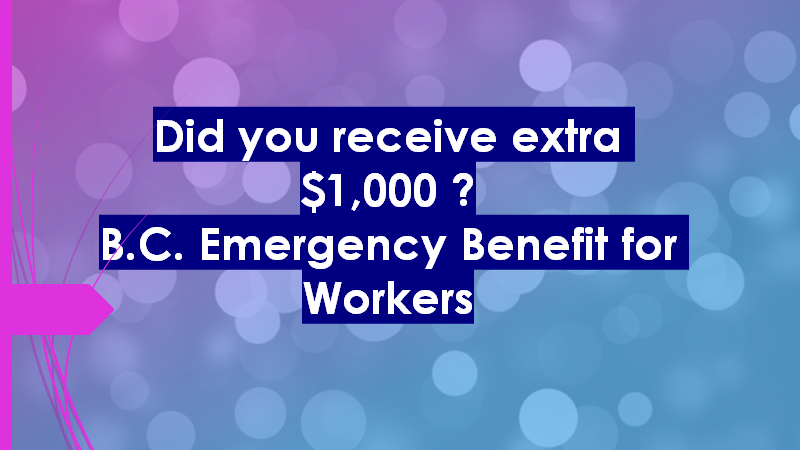 BC Emergency Benefit for Workers