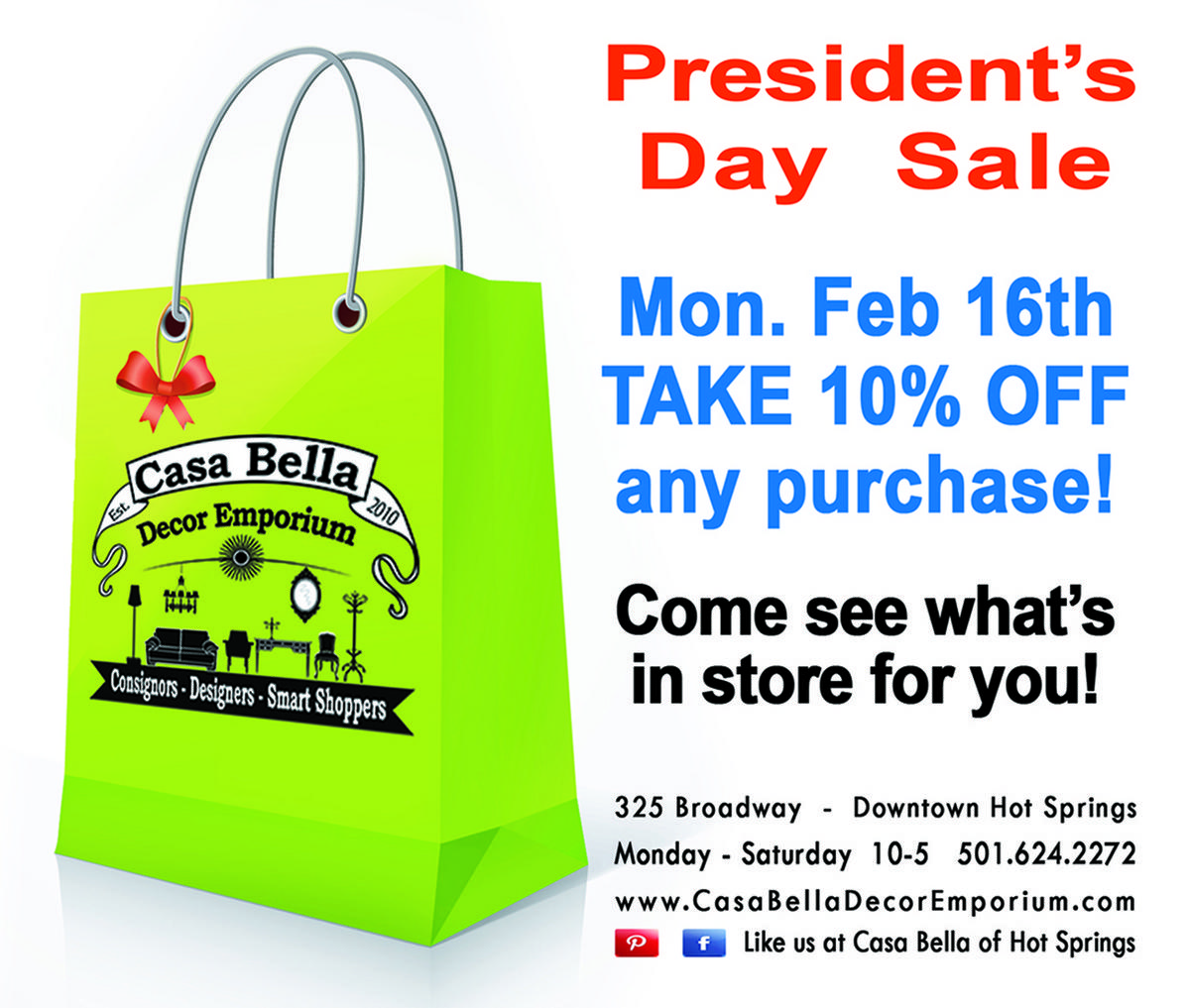 Presidents Day Sale