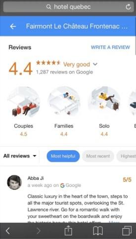 Google Testing Out A New Hotel Review Interface