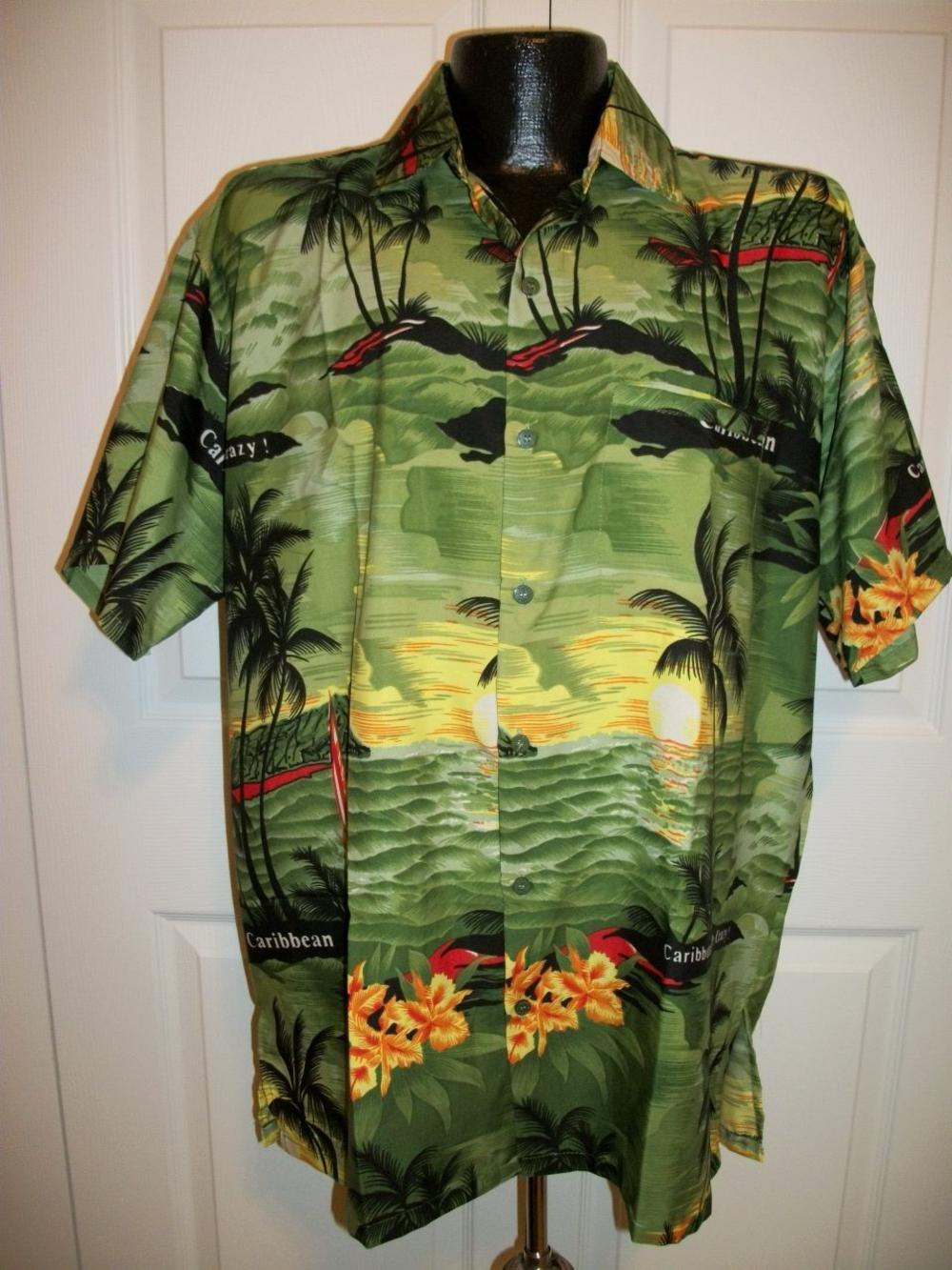 Caribbean Cool Wear Mens Rima Tropical Shirts From St. Martin ...