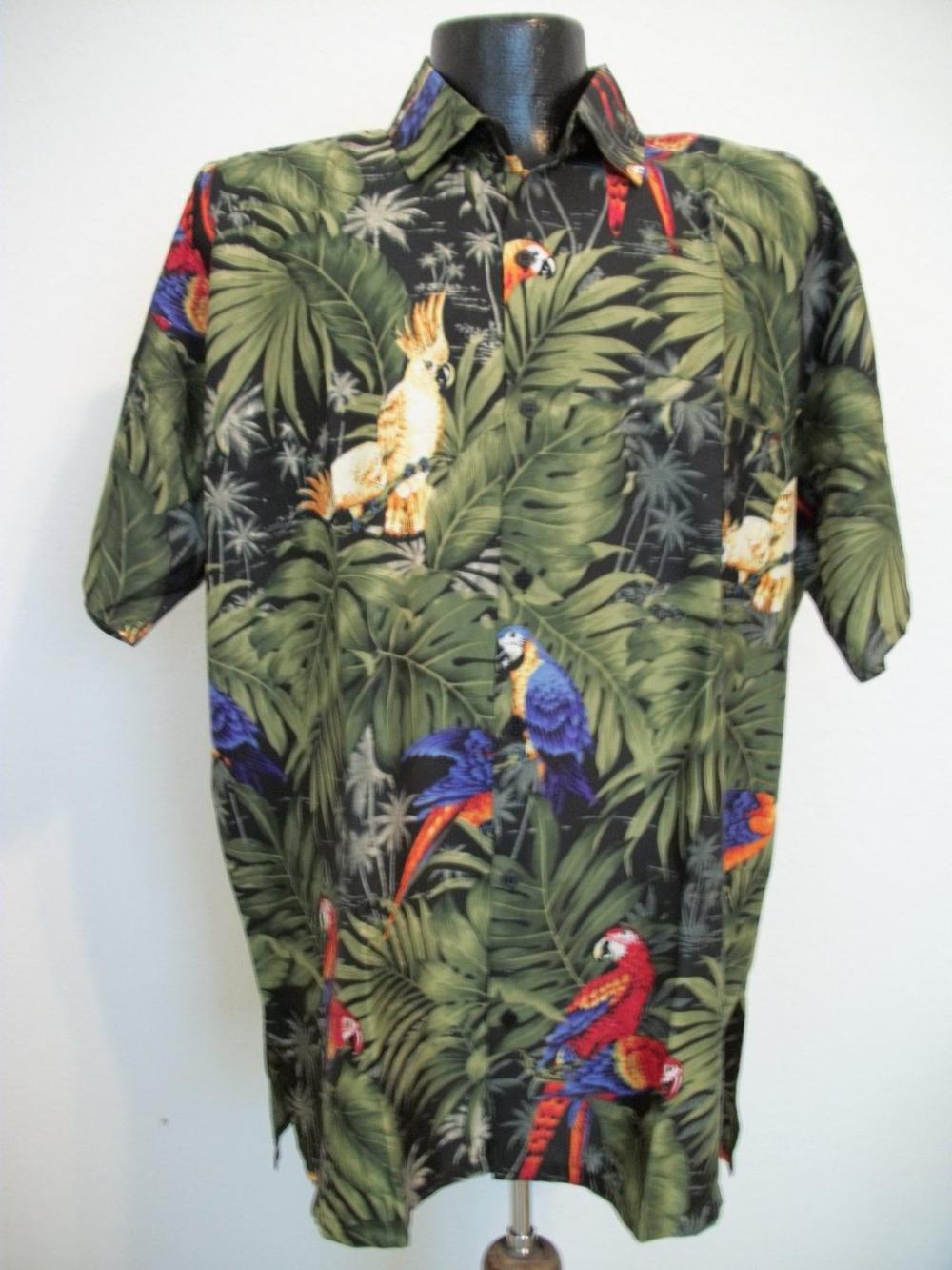 Caribbean Cool Wear Mens Rima Tropical Shirts From St. Martin - Birds ...
