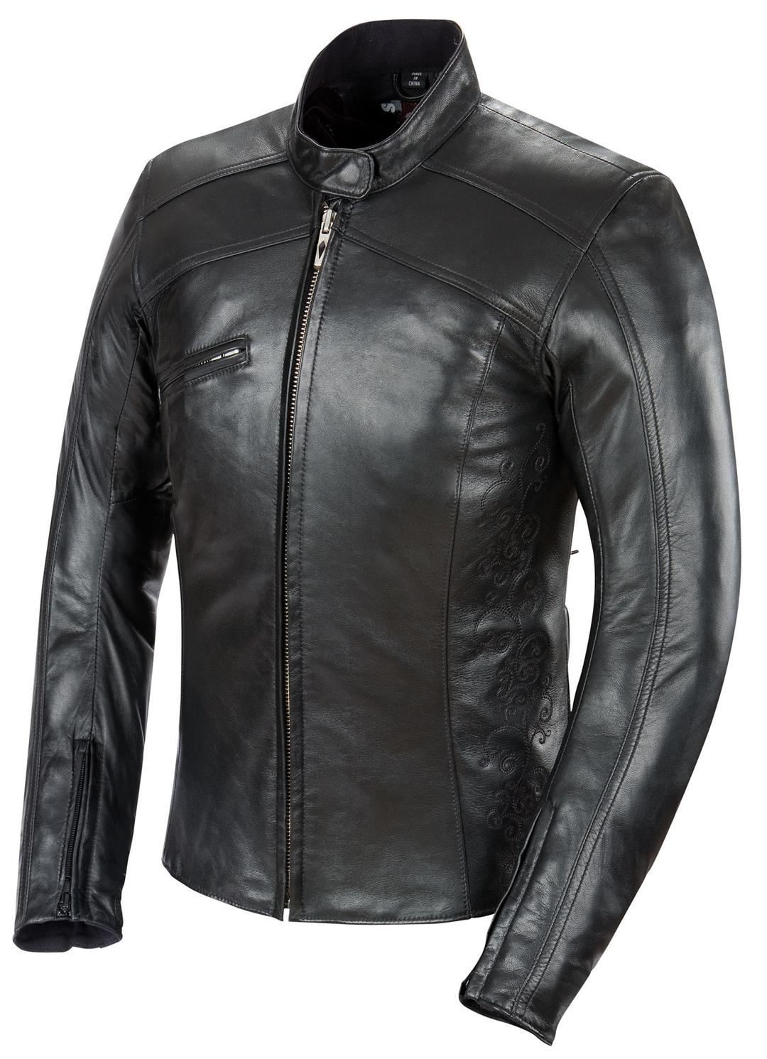 power trip women's leather motorcycle jacket