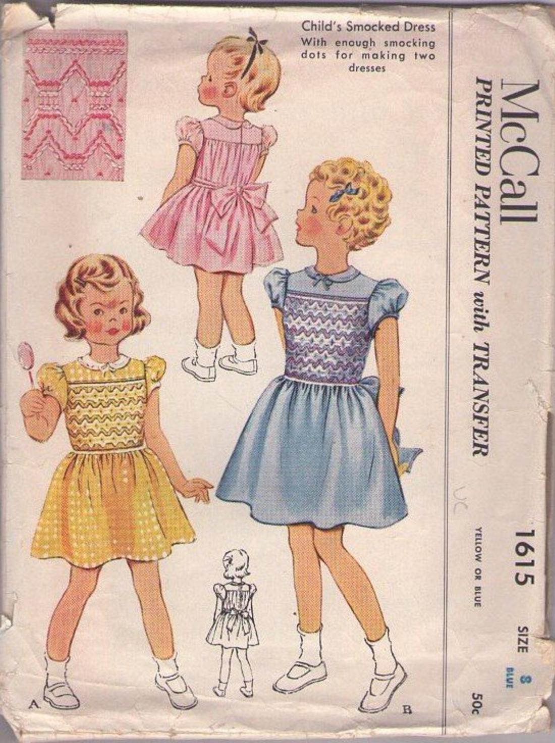 MOMSPatterns Vintage Sewing Patterns - McCall's 1615 Vintage 50's ...