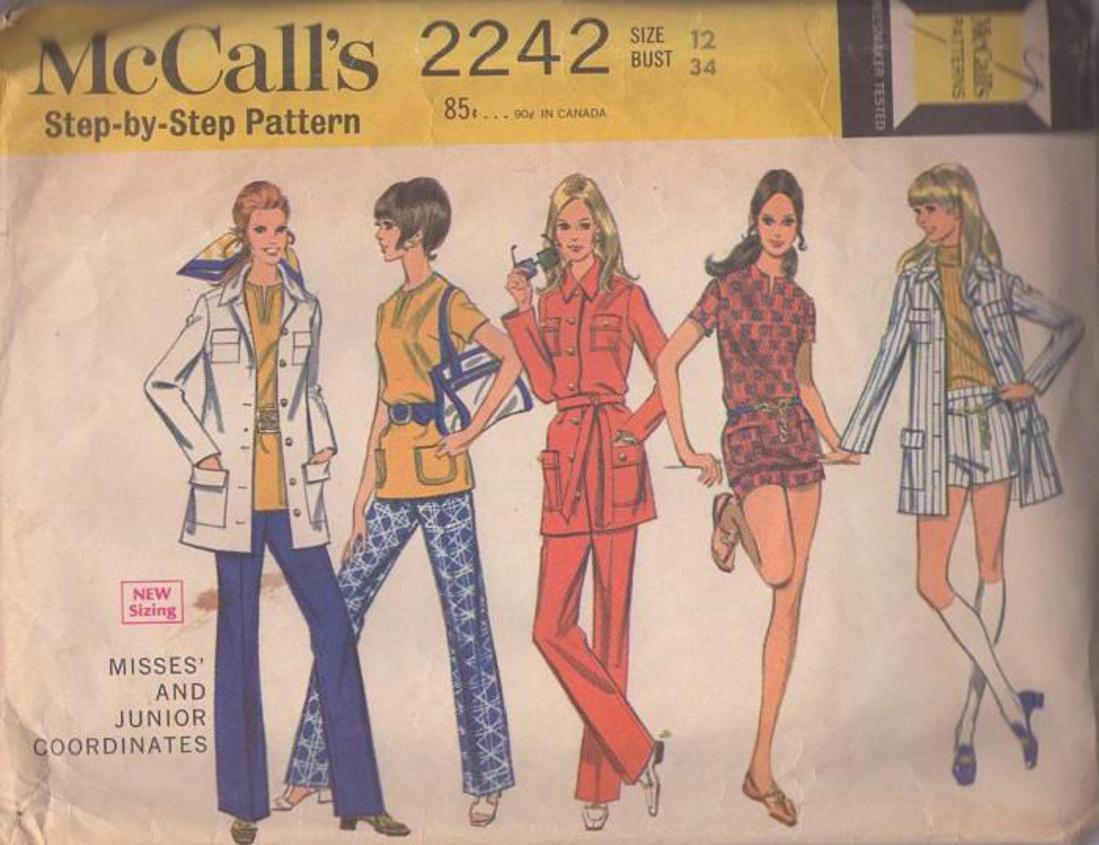 Vintage McCall’s Step-By-Step Pattern Girls Coordinates Pattern Size 14