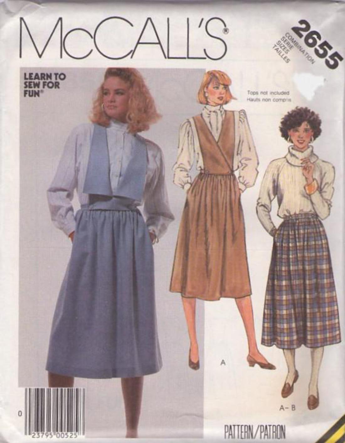MOMSPatterns Vintage Sewing Patterns - McCall's 2655 Vintage 80's ...