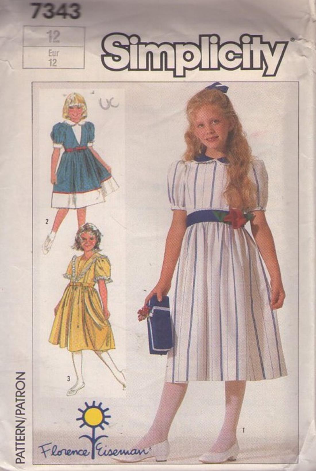 Momspatterns Vintage Sewing Patterns Simplicity 7343 Vintage