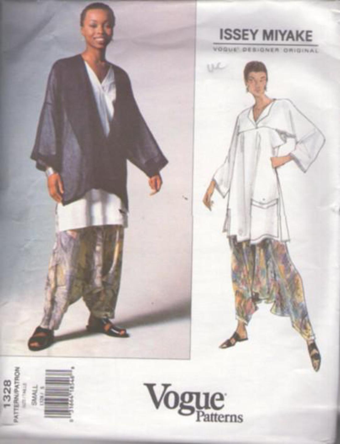 Lrg-Xlg-Xxl Vogue Designer Original Pattern V1022 Issey Miyake Size ZZ 