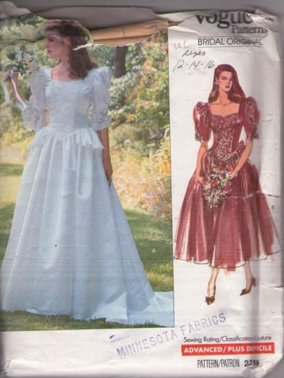 MOMSPatterns Vintage Sewing Patterns Vogue 2399 Vintage 80 s Sewing