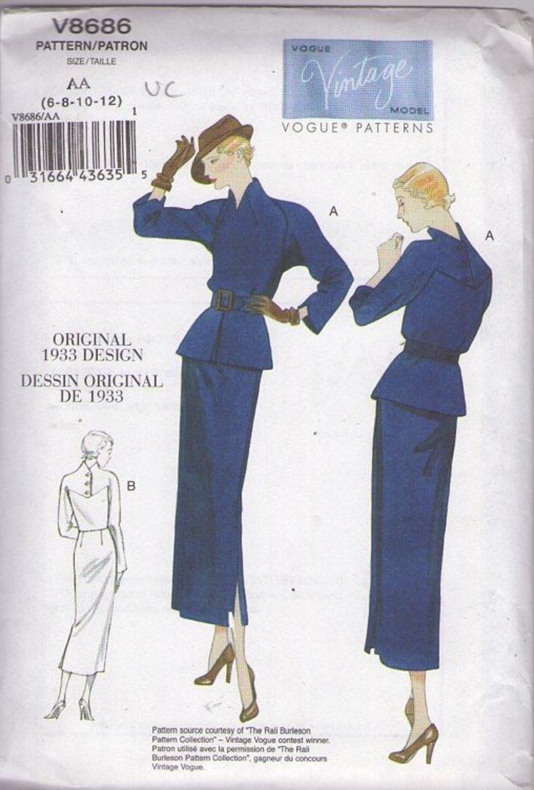 Collection of 23 Vintage Sewing Patterns including Vogue