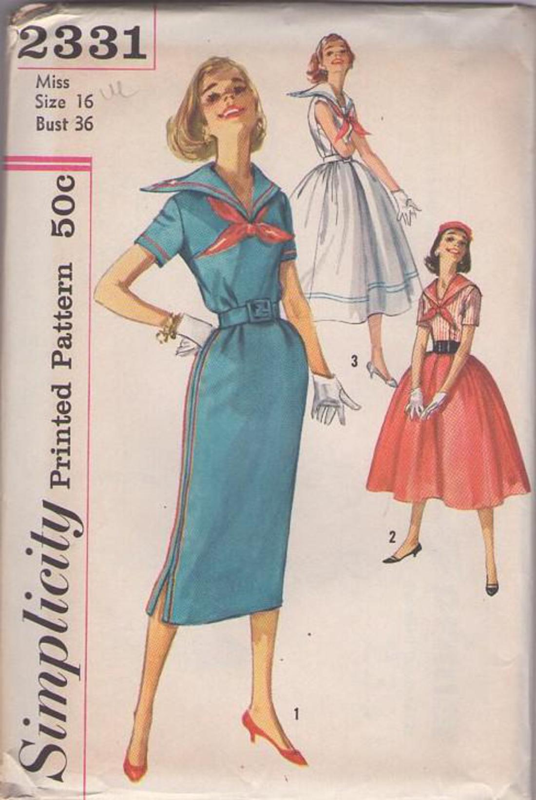 50s sailor dress