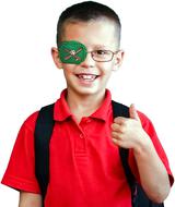 Child Sized Baseball Eye Patch - Childrens Eye Patch for Glasses