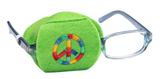 Child Sized Peace Sign Eye Patch - Childrens Eye Patch for Glasses