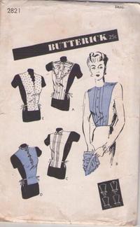 Tuta anni 1940 Play e Gonna Vintage Sewing Pattern-Busto 36 