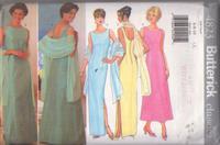90s Jessica Howard Womens Evening Gown or Jumpsuit & Belt Butterick Sewing  Pattern 4283 Size 18 20 22 Bust 40 42 44 FF 