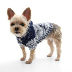DeltaShop Brownish Red Warm Gentleman V Neck Dog Jumpers for Small Pets XXS Sweaters Boys