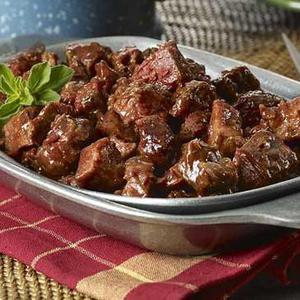 Beef Burnt Ends in BBQ Sauce