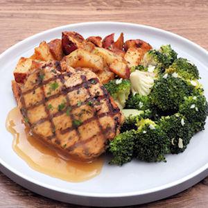 Grilled Center-Cut Pork Chop Dinner
