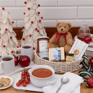 Soup, Love, and Bear Hugs Gift Basket