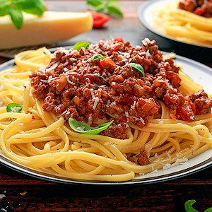 Spaghetti Pasta with Beef Bolognese Sauce