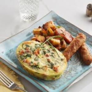 Spinach, Egg, And Bacon Frittata