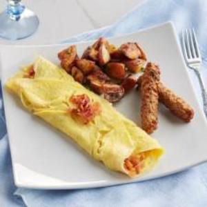 Whole Egg Omelette With Bacon