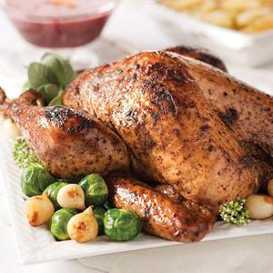 Herb Roasted Whole Turkey Holiday Dinner