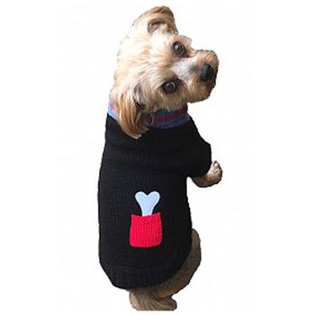 Brown Argyle Dog Sweater