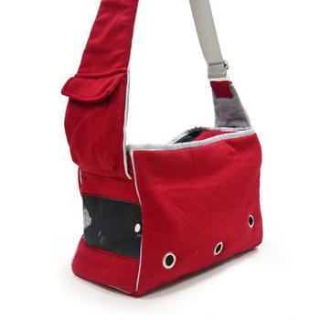 Dogo Red Boxy Messenger Dog Bag